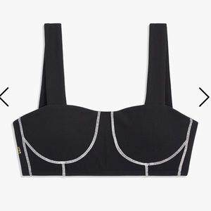 WeWoreWhat Black Corset Top